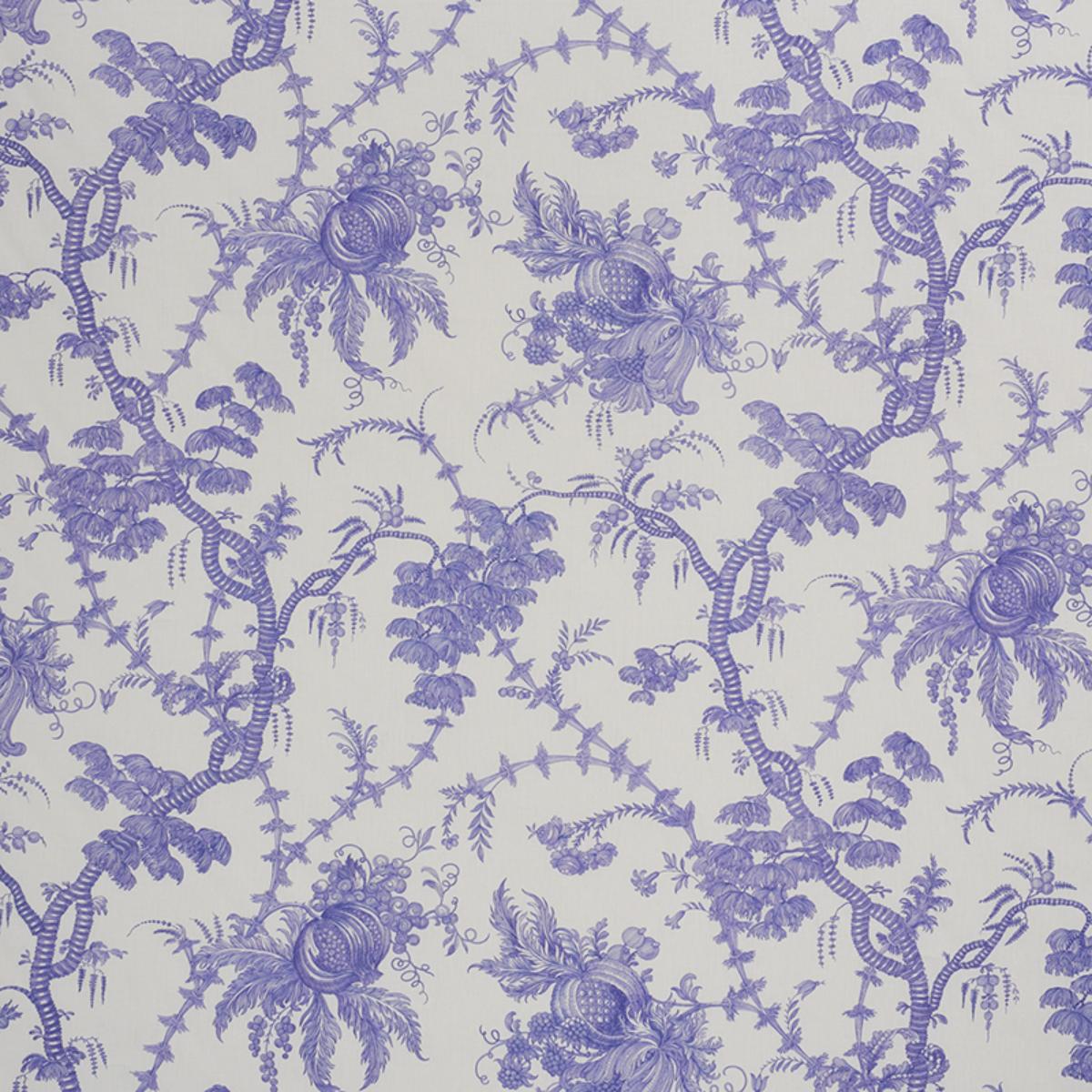 Schumacher SAN CRISTOBAL TOILE PURPLE Fabric | Atlanta Fabrics