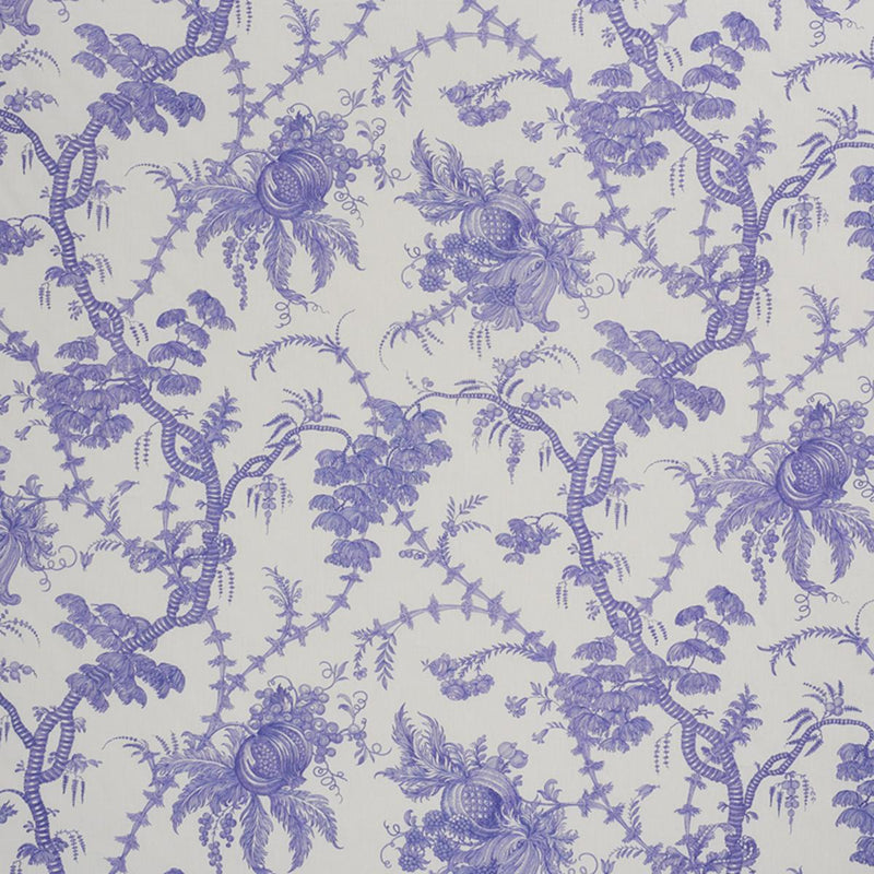 Schumacher SAN CRISTOBAL TOILE PURPLE Fabric | Atlanta Fabrics