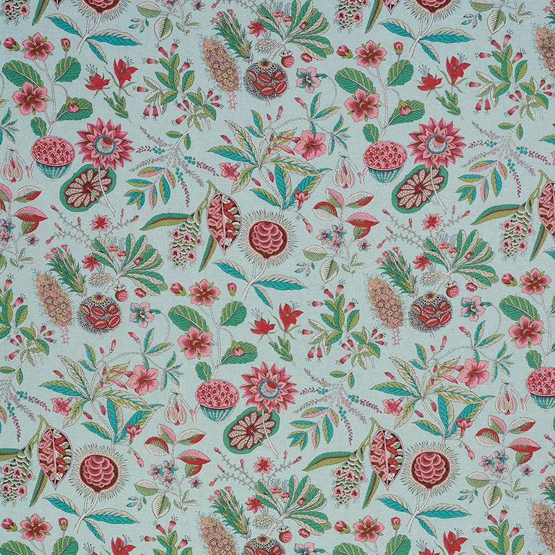 Schumacher ROCA REDONDA MINERAL & PINK Fabric | Atlanta Fabrics