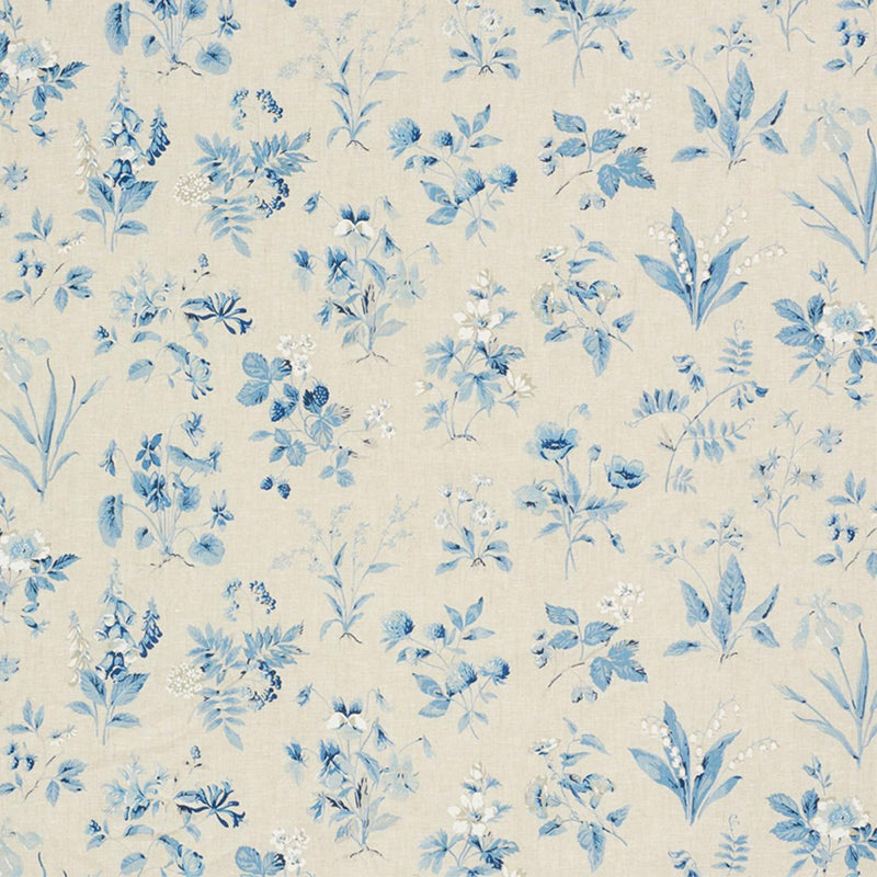 Schumacher FLOREANA BLUE Fabric | Atlanta Fabrics