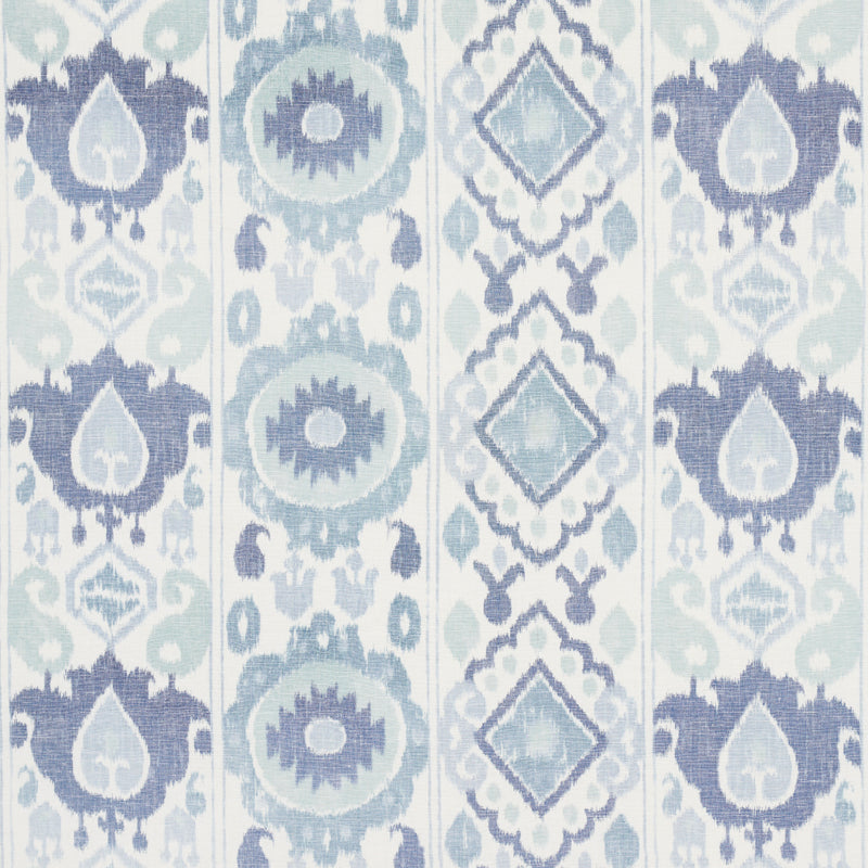 Schumacher ELIZIA IKAT MINERAL AND INDIGO Fabric | Atlanta Fabrics