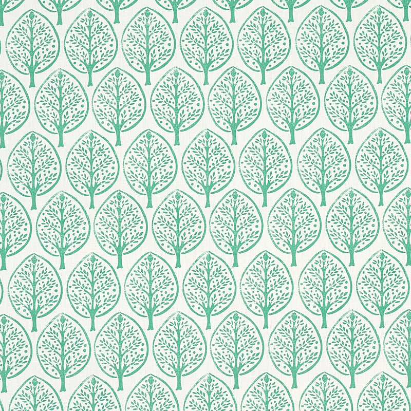 Schumacher MINI BURCHETTES SEA GLASS  | Atlanta Fabrics