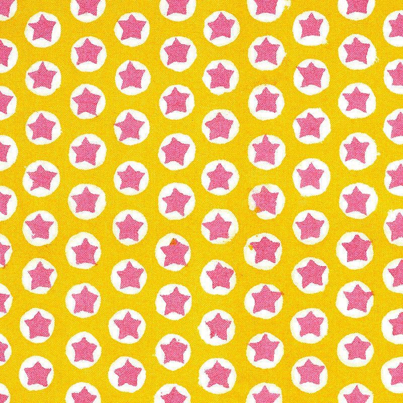 Schumacher TUK TUK HAND BLOCK PRINT YELLOW  | Atlanta Fabrics