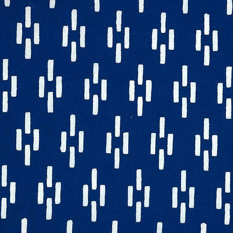 Schumacher DASH HAND BLOCK PRINT INDIGO  | Atlanta Fabrics