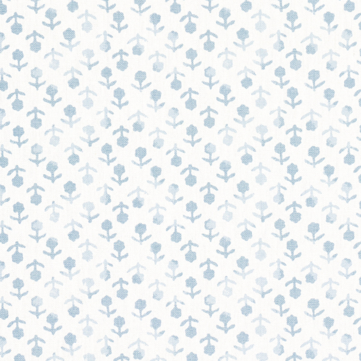 Schumacher BEATRIZ HANDPRINT SKY Fabric | Atlanta Fabrics