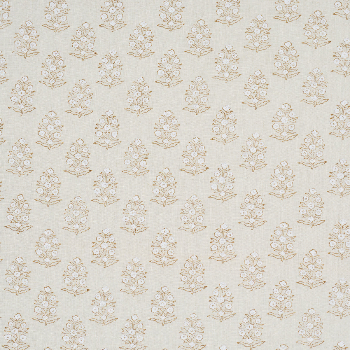 Schumacher ADITI HAND BLOCKED PRINT SAGE Fabric | Atlanta Fabrics