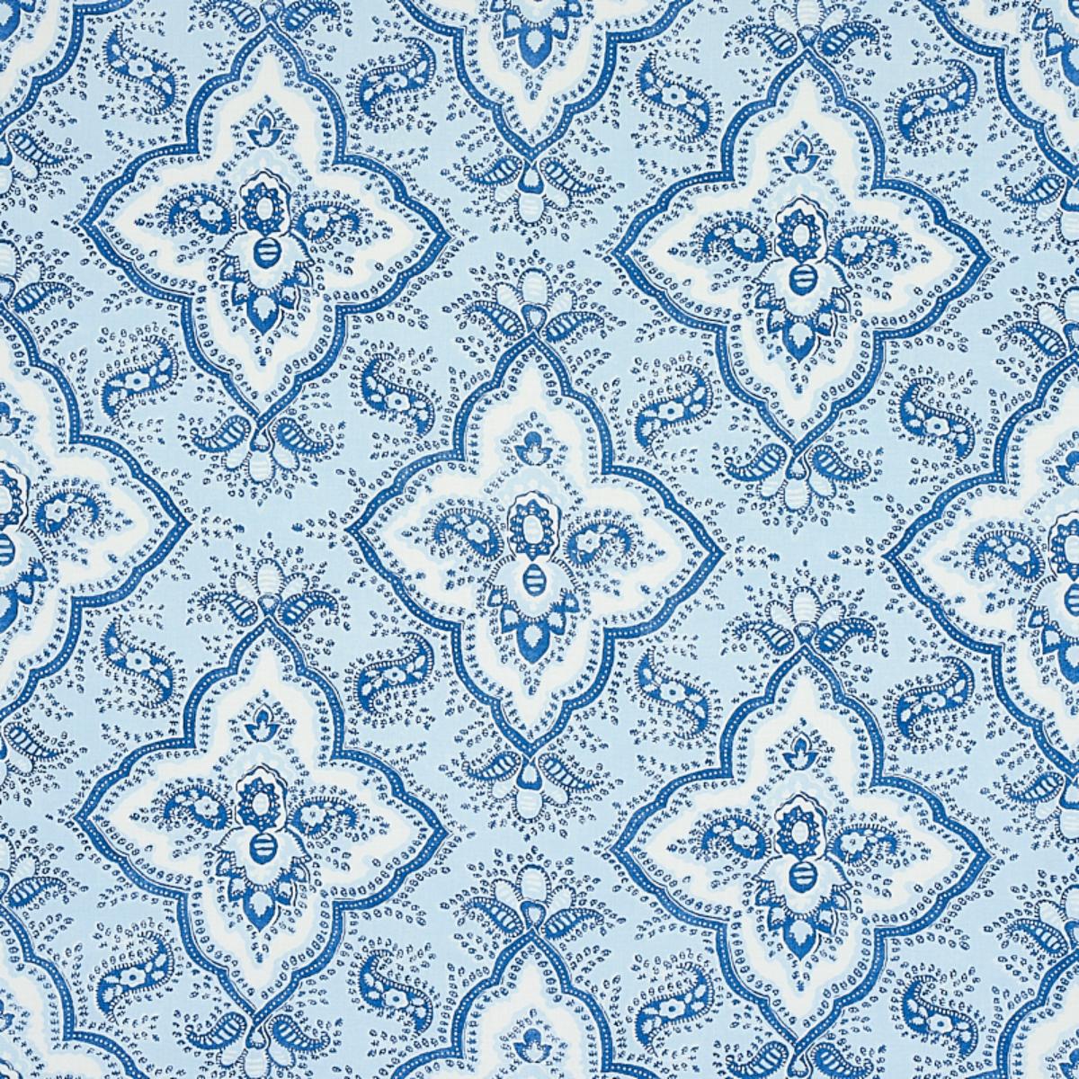 AMALIA MEDALLION HANDMADE PRINT BLUE