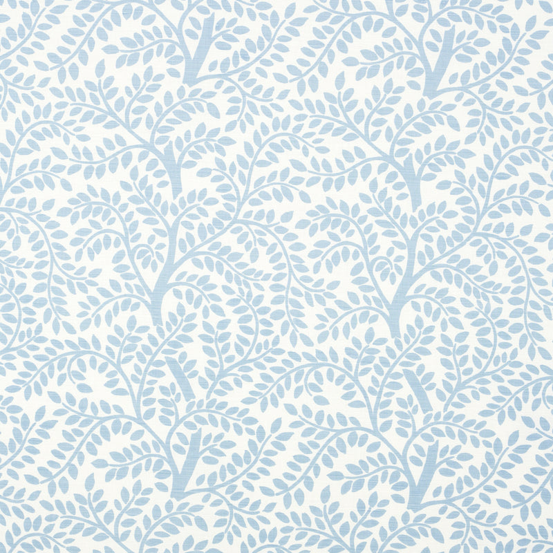 Schumacher TEMPLE GARDEN II SKY ON IVORY  | Atlanta Fabrics