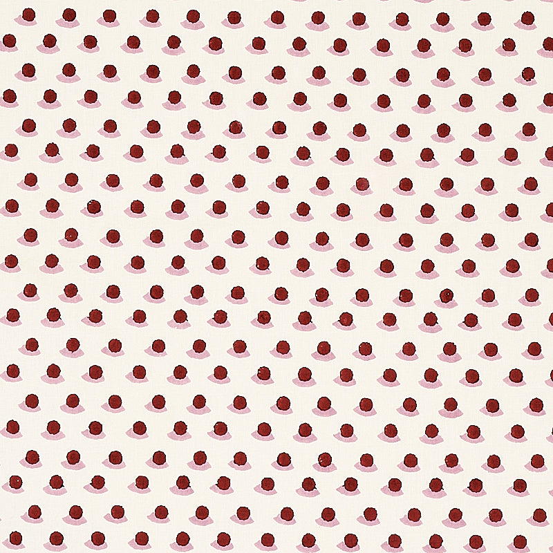 Schumacher BERRY HAND BLOCK PRINT IRON & ROSE Fabric | Atlanta Fabrics