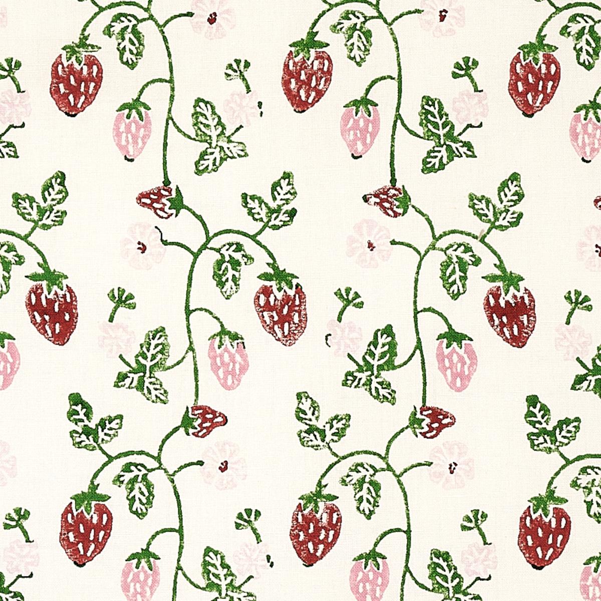 STRAWBERRY HAND BLOCK PRINT GRASS