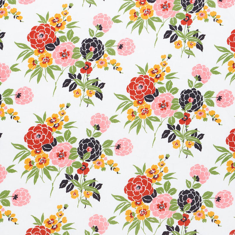 SCHUMACHER VALENTINA FLORAL MULTICOLOR FABRIC | Atlanta Fabrics