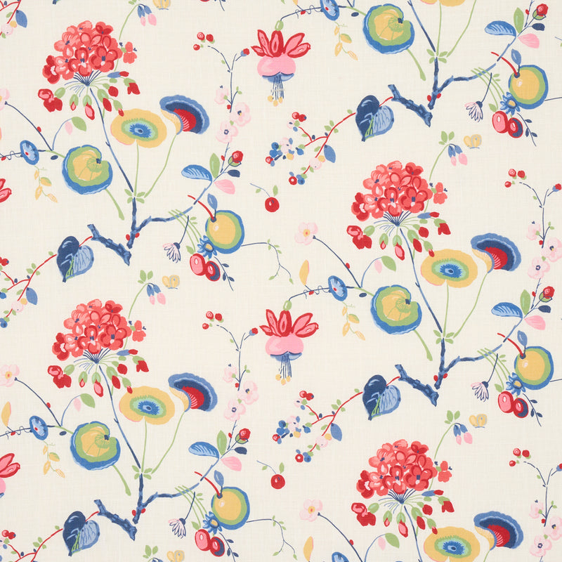 Schumacher VASILY LINEN MULTI  | Atlanta Fabrics
