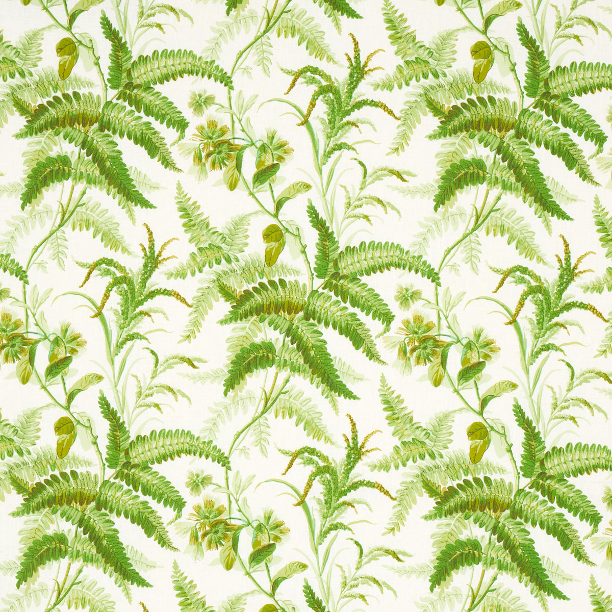 Schumacher MYERS FERN LINEN TROPICAL  | Atlanta Fabrics
