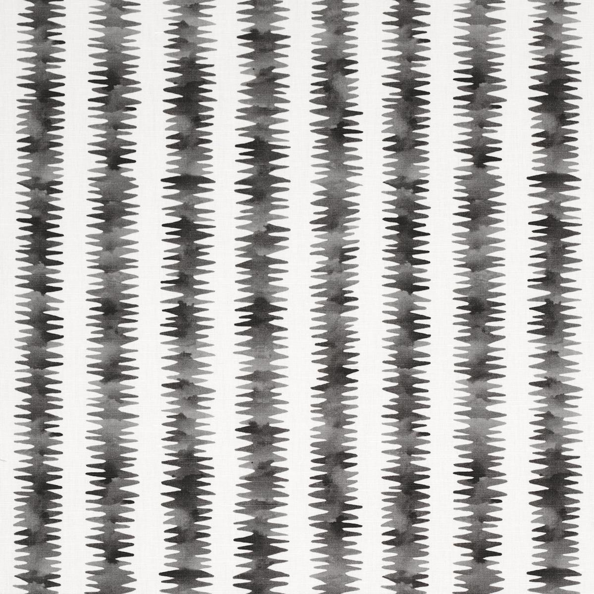 SCHUMACHER CARDIOGRAM CHARCOAL FABRIC | Atlanta Fabrics