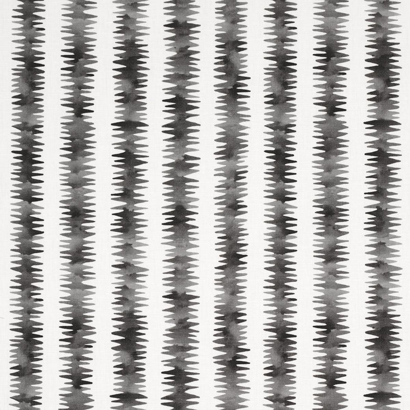 SCHUMACHER CARDIOGRAM CHARCOAL FABRIC | Atlanta Fabrics