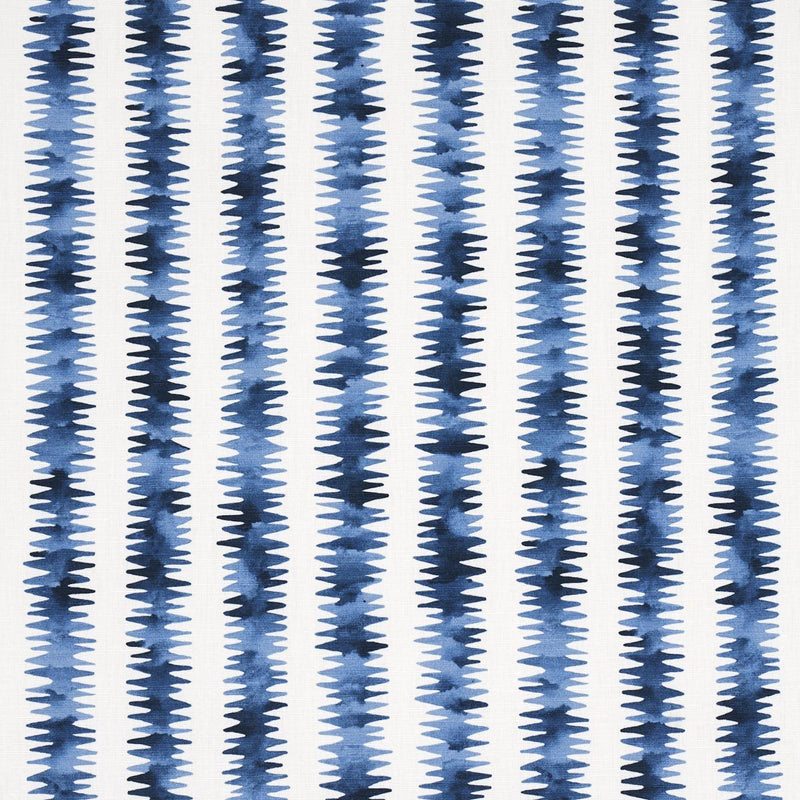 SCHUMACHER CARDIOGRAM BLUE FABRIC | Atlanta Fabrics