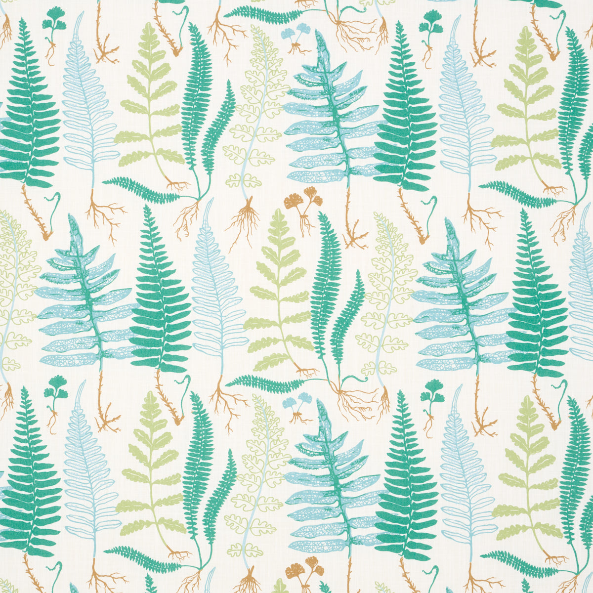 Schumacher HALCOTT INDOOR/OUTDOOR AQUA Fabric | Atlanta Fabrics