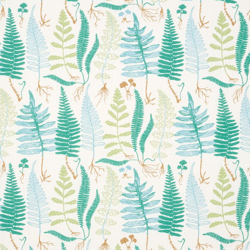 Schumacher HALCOTT INDOOR/OUTDOOR AQUA Fabric | Atlanta Fabrics
