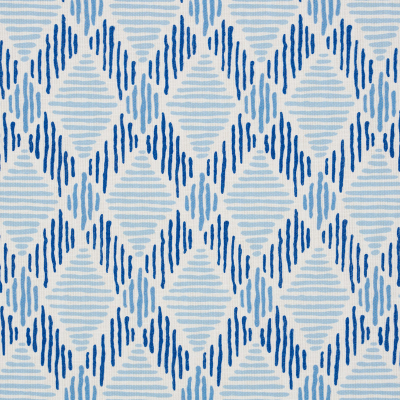 Schumacher DEXTER INDOOR/OUTDOOR BLUES Fabric | Atlanta Fabrics