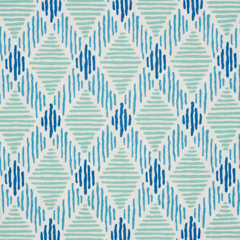 Schumacher DEXTER INDOOR/OUTDOOR TURQUOISE Fabric | Atlanta Fabrics