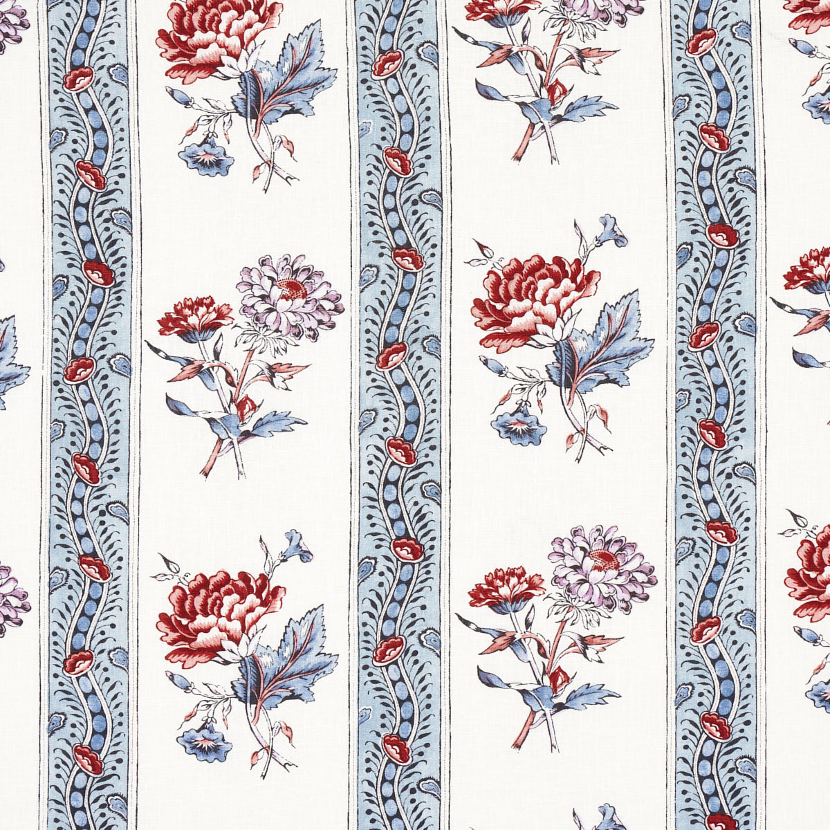 Ariana Floral Stripe Pearlware Blue