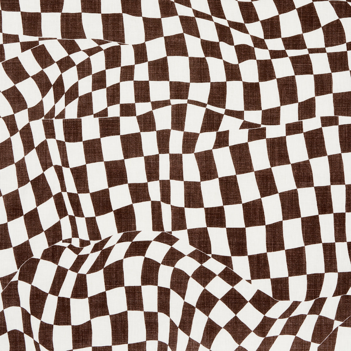 LOOSE CHECK BROWN
