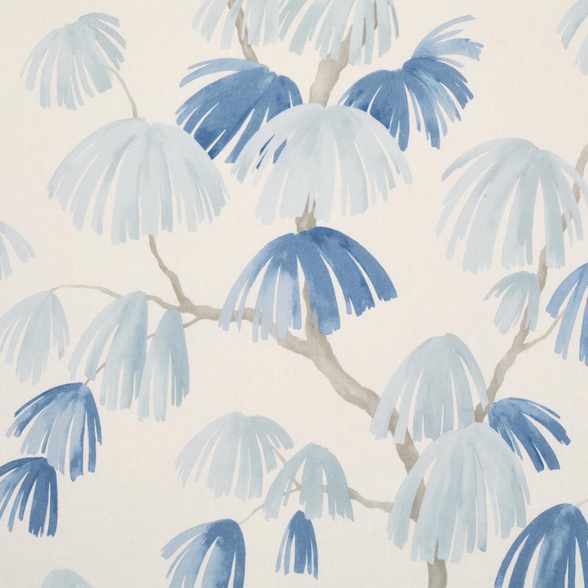 Schumacher WEEPING PINE SLATE Fabric | Atlanta Fabrics