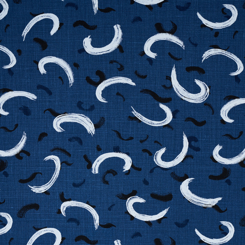Schumacher BRUSHMARK BLUE Fabric | Atlanta Fabrics