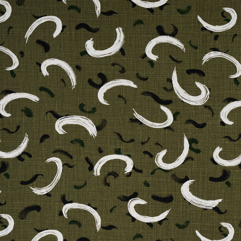 Schumacher BRUSHMARK OLIVE Fabric | Atlanta Fabrics