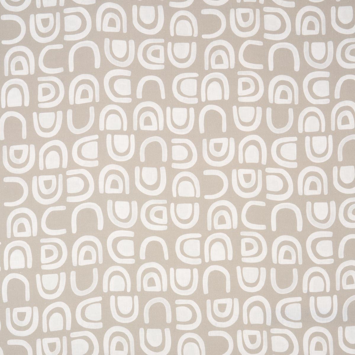 Schumacher THRESHOLD PRINTED LINEN GINGER Fabric | Atlanta Fabrics