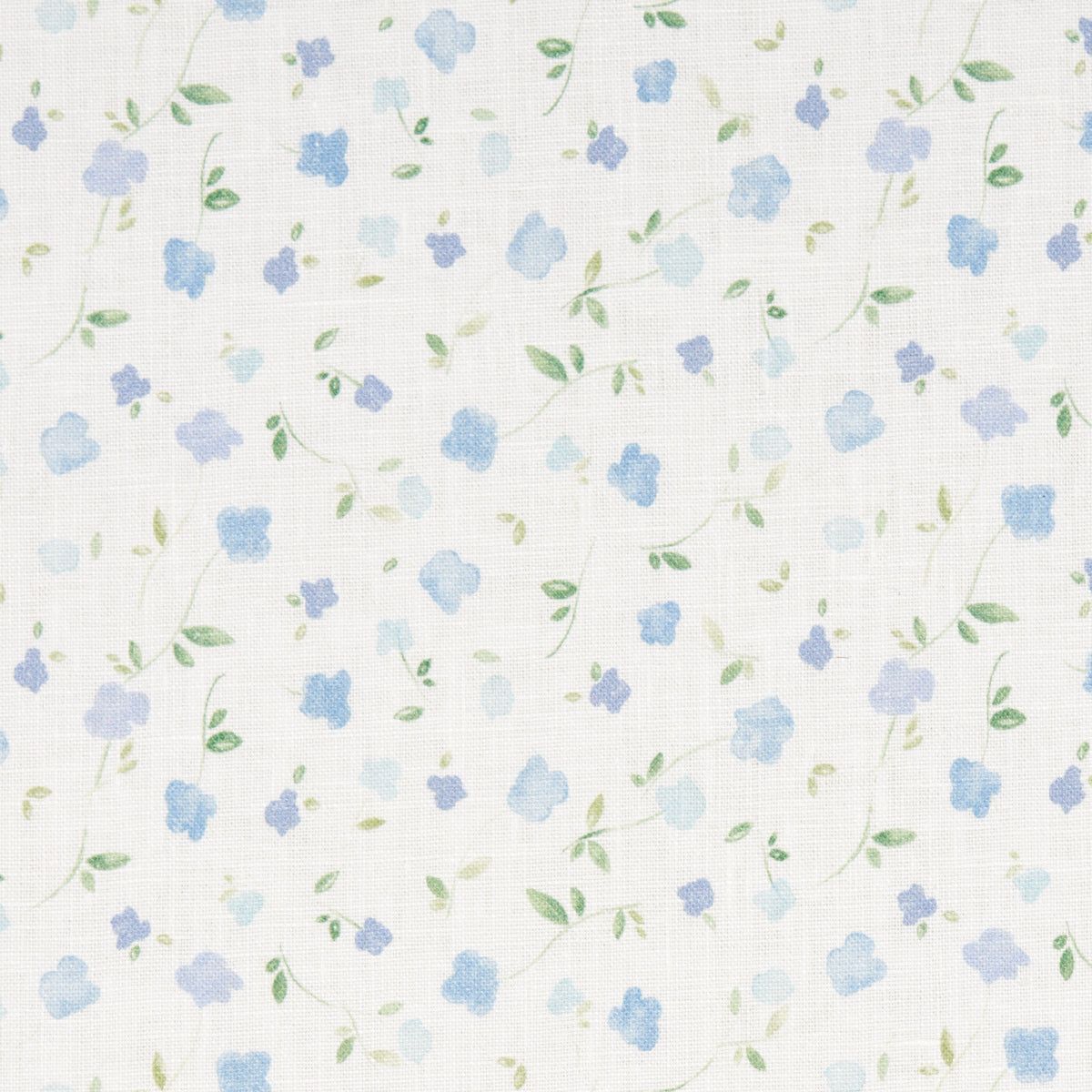 Schumacher BLOOMWIND PERFORMANCE LINEN BLUE Fabric | Atlanta Fabrics