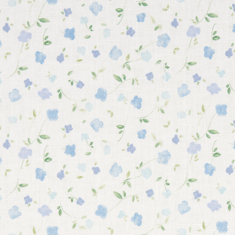 Schumacher BLOOMWIND PERFORMANCE LINEN BLUE Fabric | Atlanta Fabrics