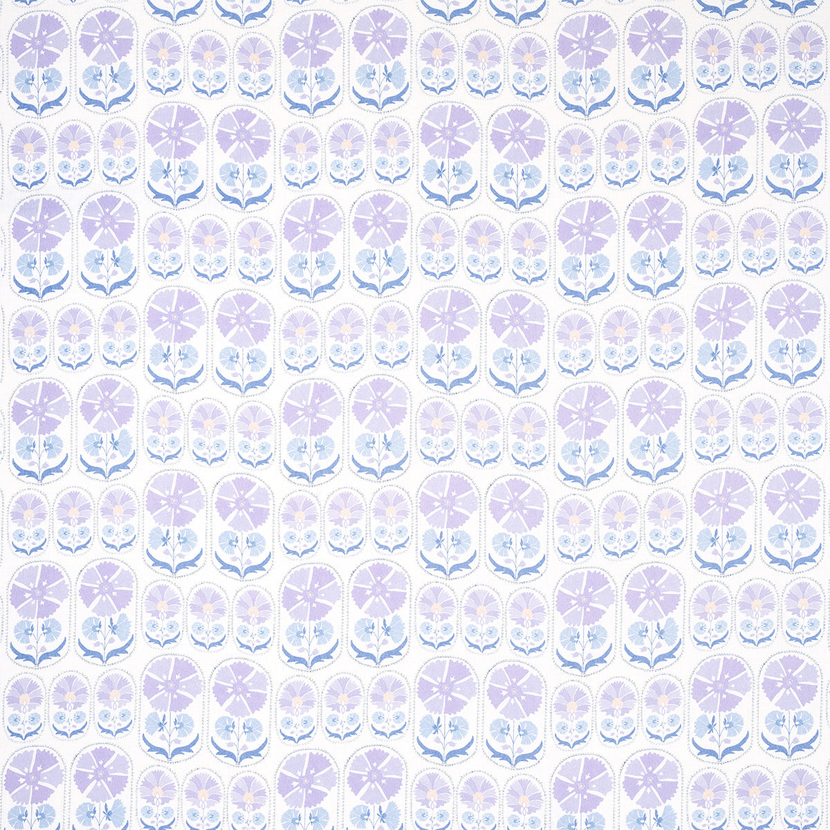 ANJUNA FLORAL LINEN PRINT LILAC