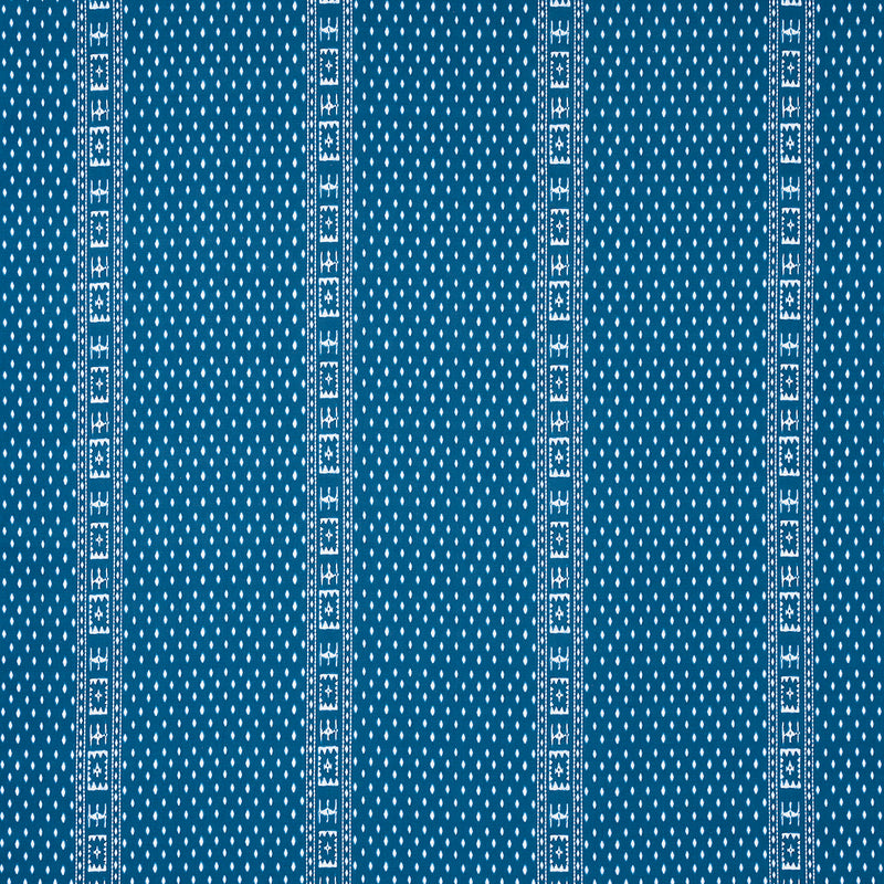 Schumacher Indah Batik Indigo  | Atlanta Fabrics