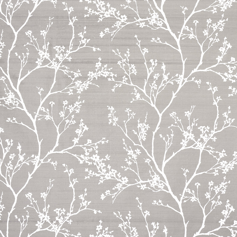 Schumacher TWIGGY SILK PEWTER  | Atlanta Fabrics