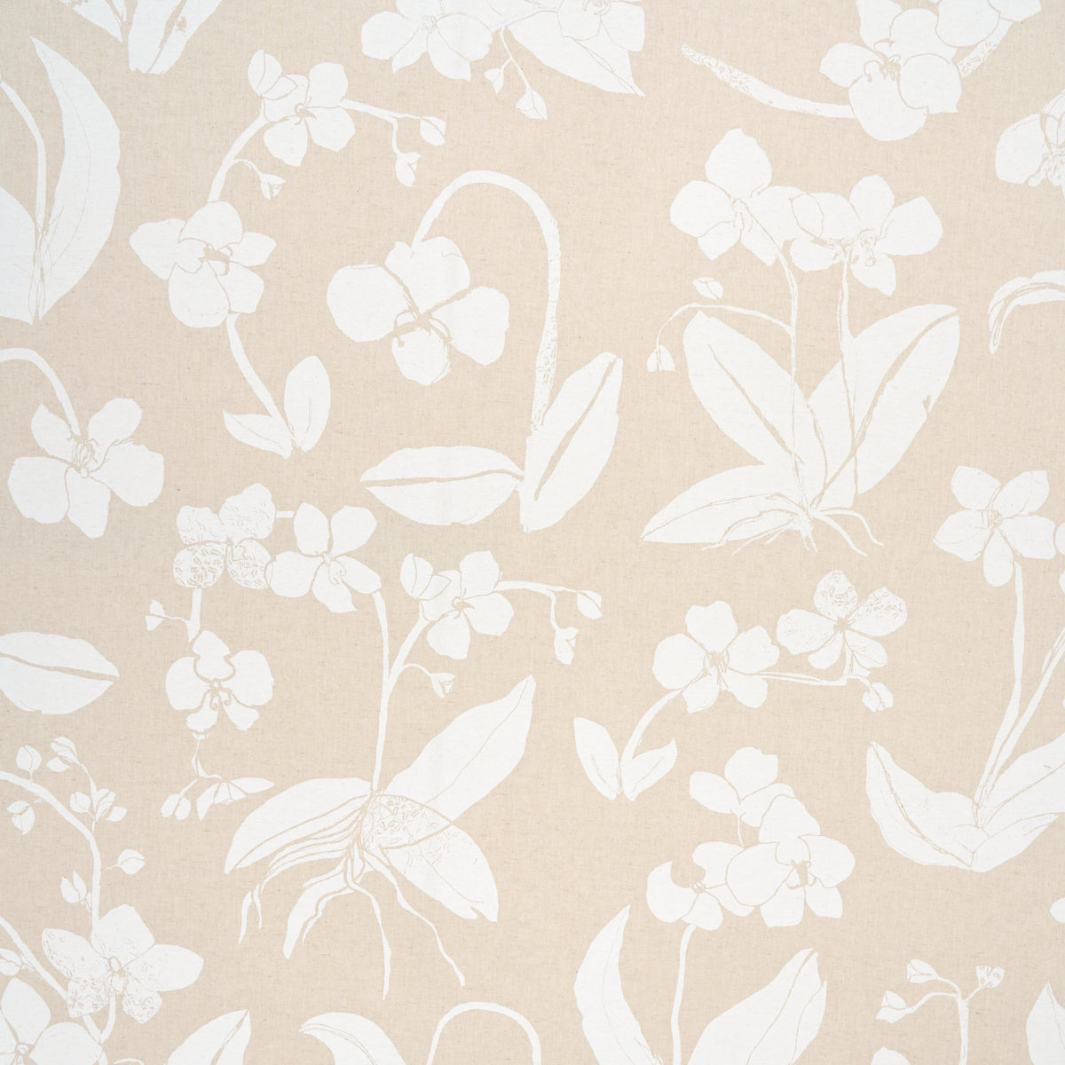 Schumacher ORCHIDS HAVE DREAMS LIGHT NEUTRAL Fabric | Atlanta Fabrics