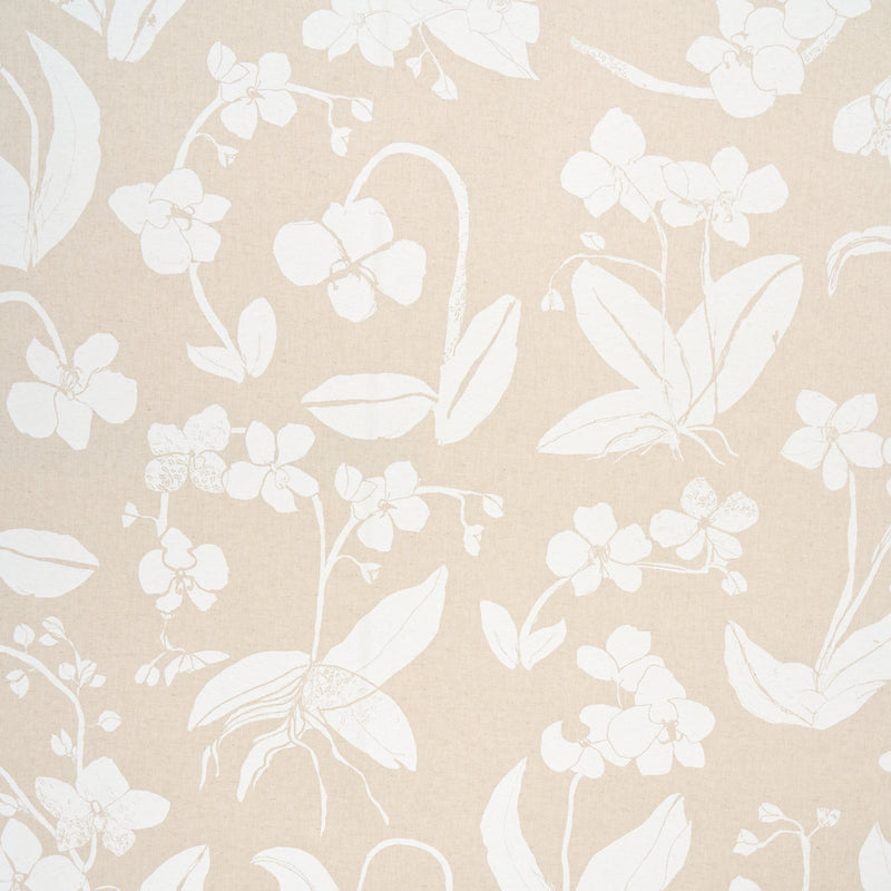 Schumacher ORCHIDS HAVE DREAMS LIGHT NEUTRAL Fabric | Atlanta Fabrics