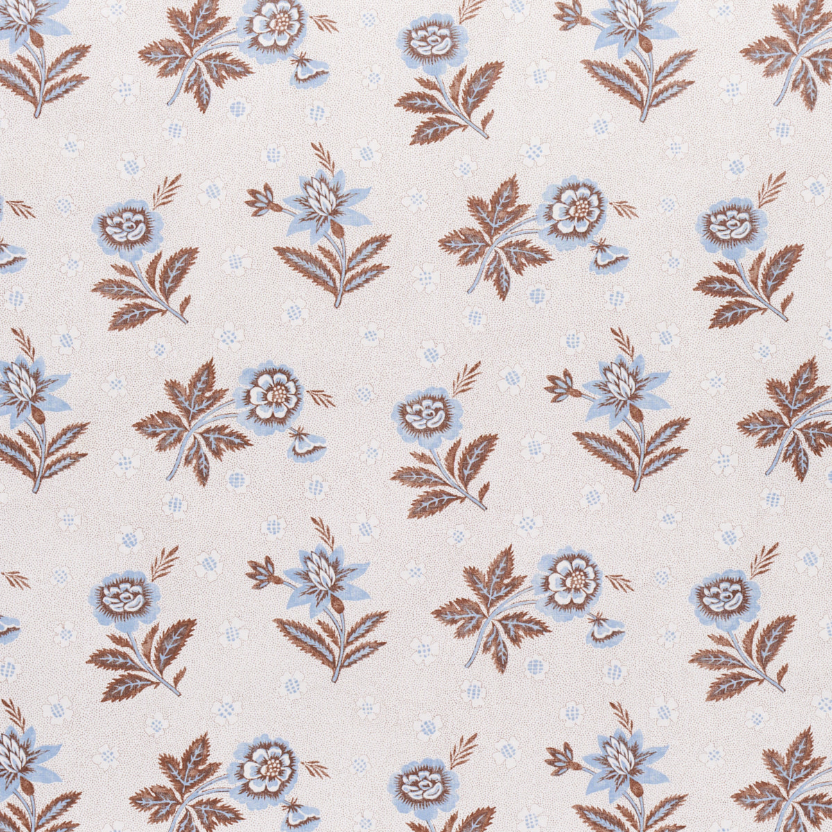 Schumacher COLLINE DELFT & SEPIA Fabric | Atlanta Fabrics