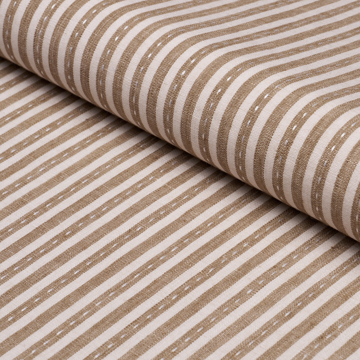 Schumacher MATHIS TICKING STRIPE FLAX Fabric | Atlanta Fabrics