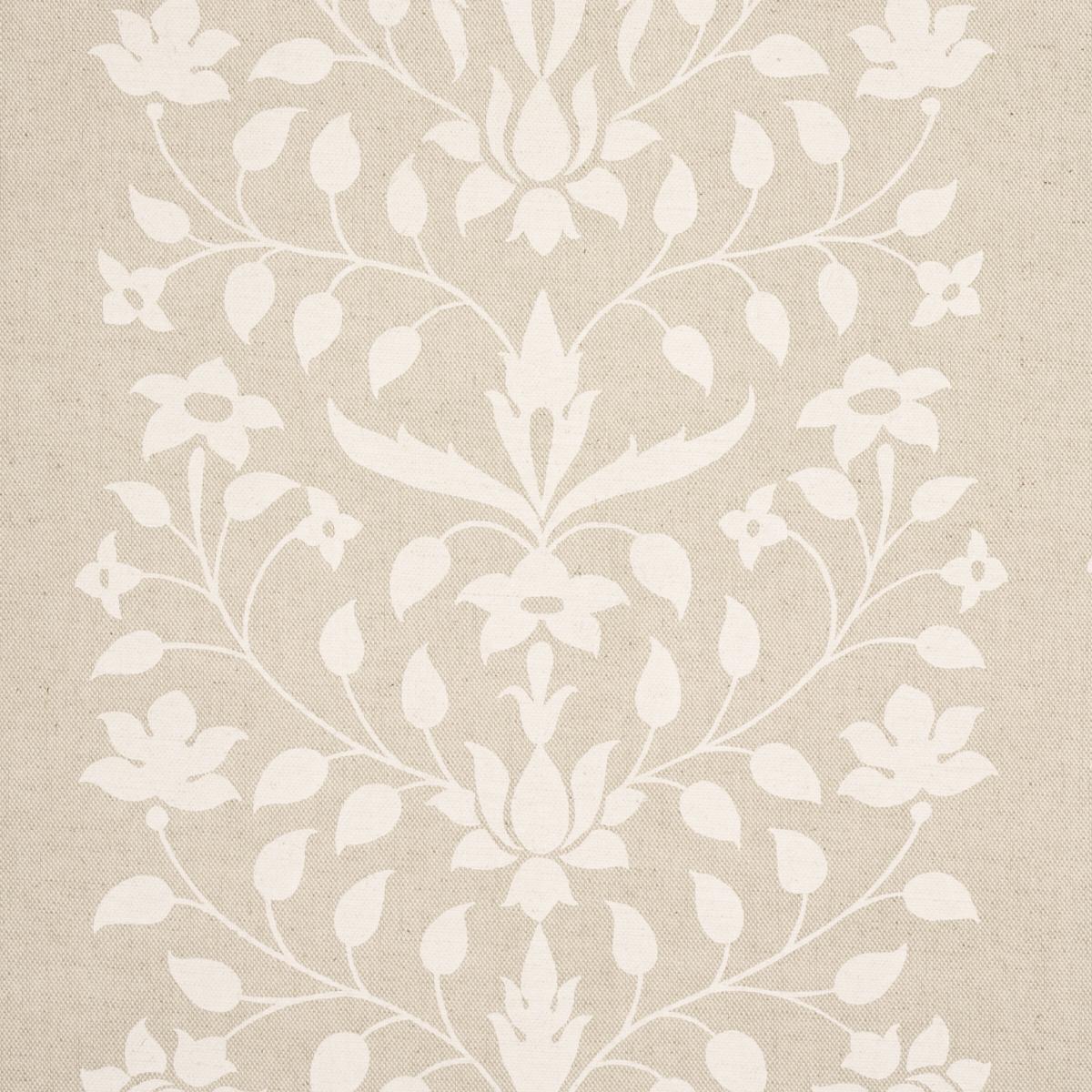 JAIPUR MUGHAL FLOWER IVORY ON NATURAL