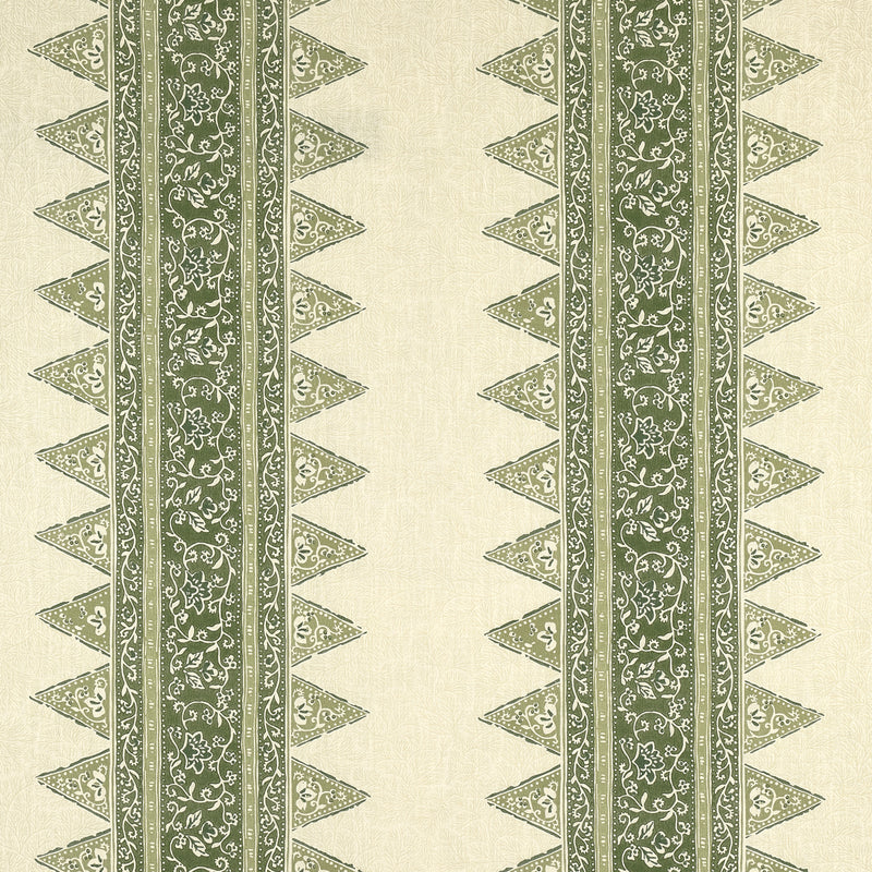 Schumacher FOXGLOVE INDOOR/OUTDOOR LEAF GREEN Fabric | Atlanta Fabrics