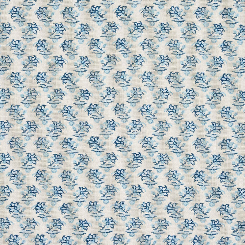 Schumacher OLEANDER INDOOR/OUTDOOR INDIGO  | Atlanta Fabrics