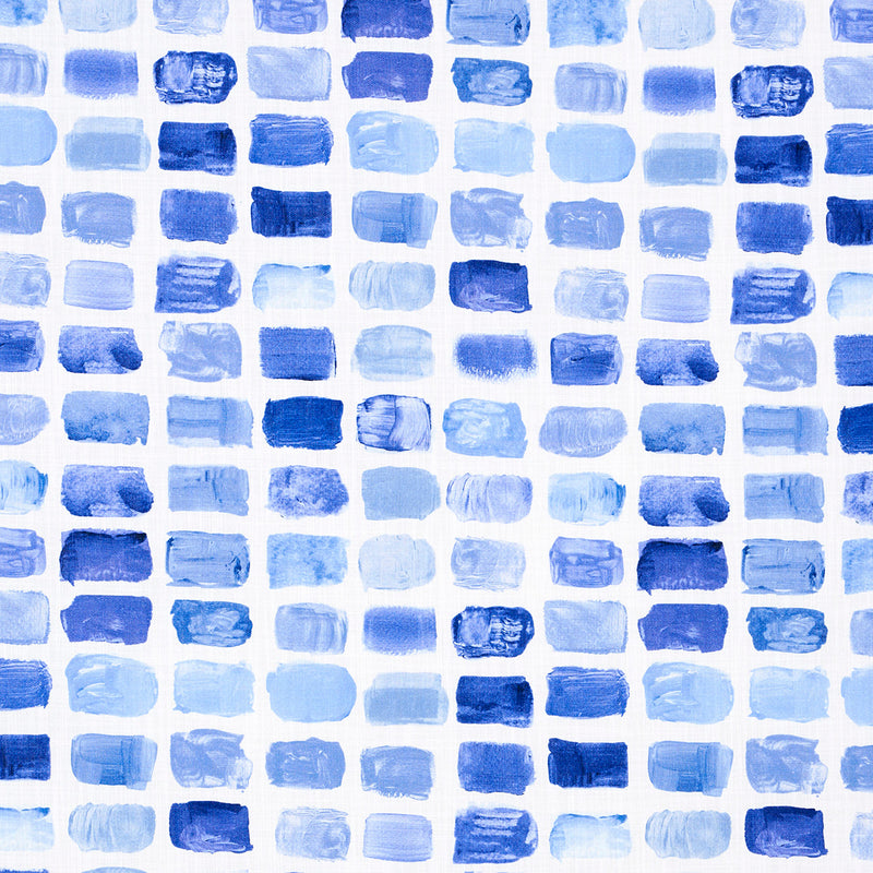 Schumacher PALETTE INDOOR/OUTDOOR LAPIS Fabric | Atlanta Fabrics