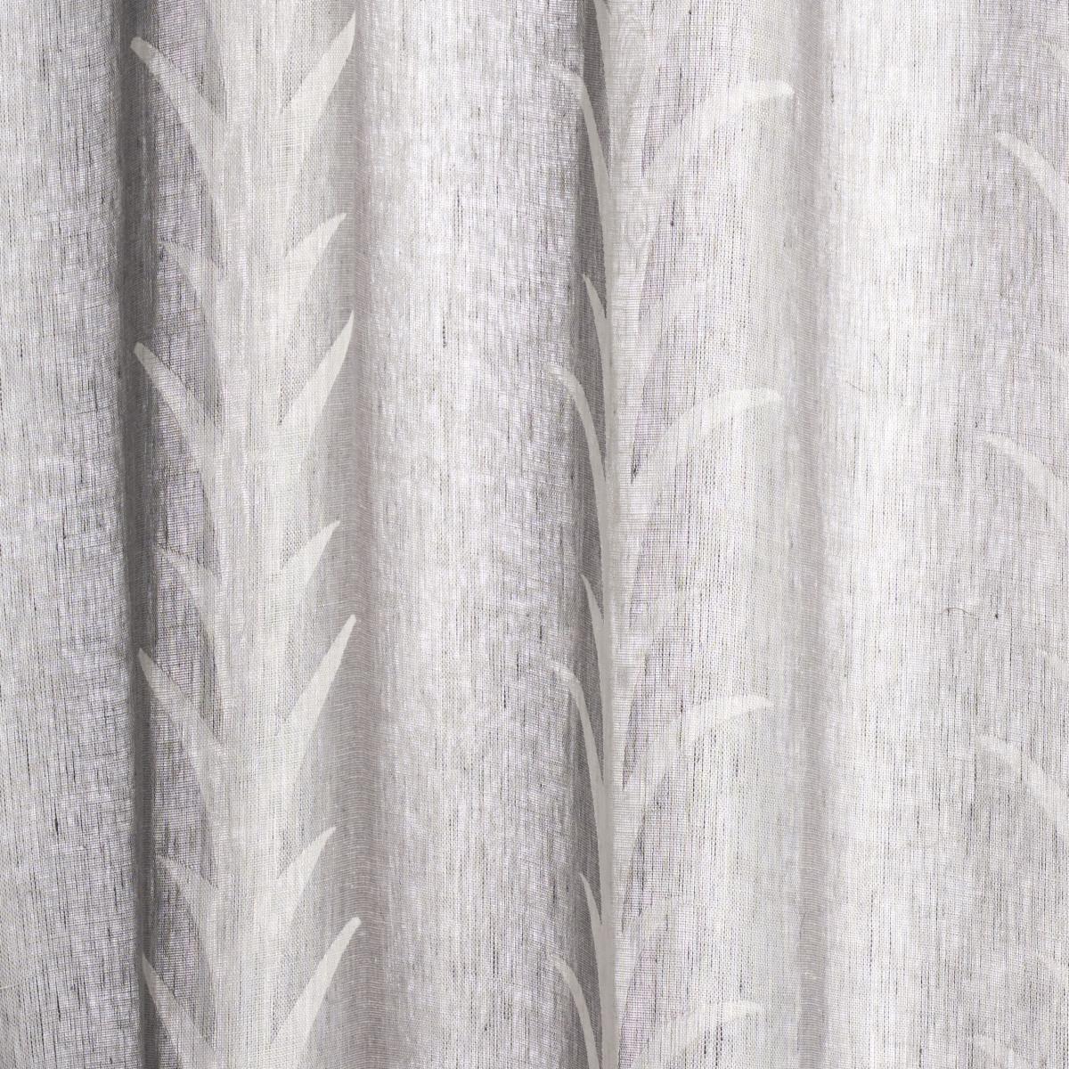 ACANTHUS STRIPE SHEER CARBON