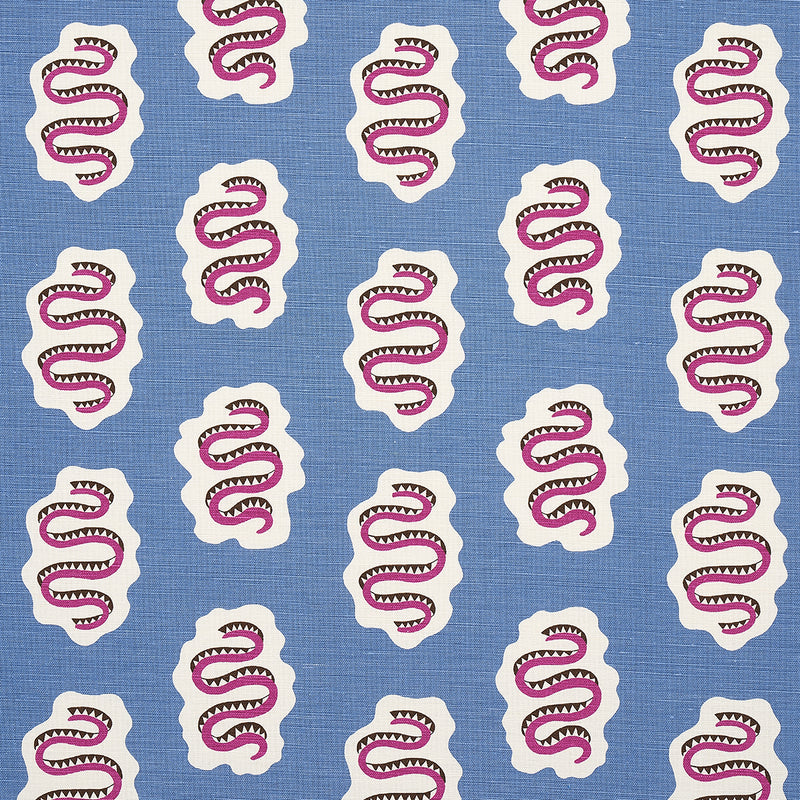 Schumacher ELSA LAPIS Fabric | Atlanta Fabrics