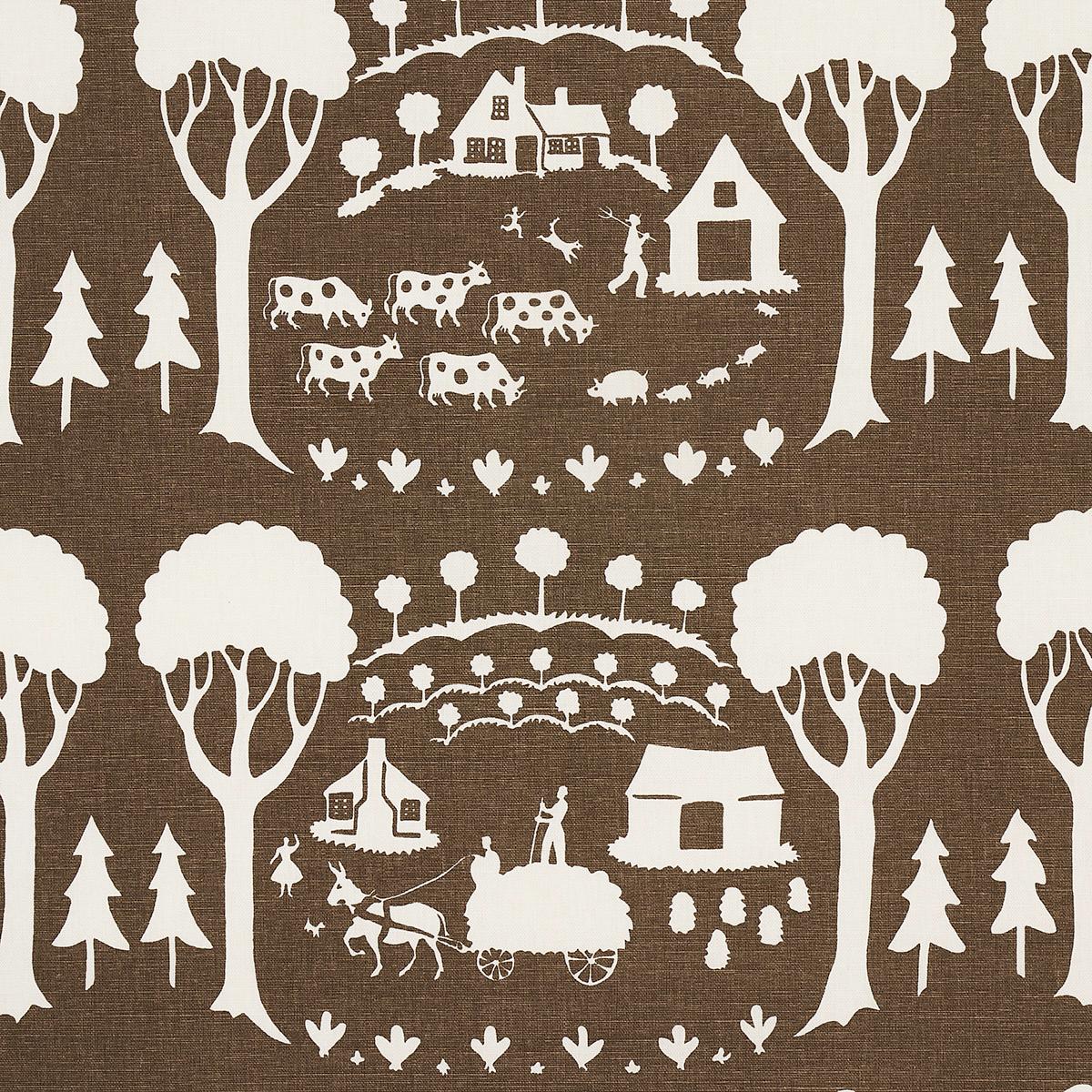 Farm Scene Brown