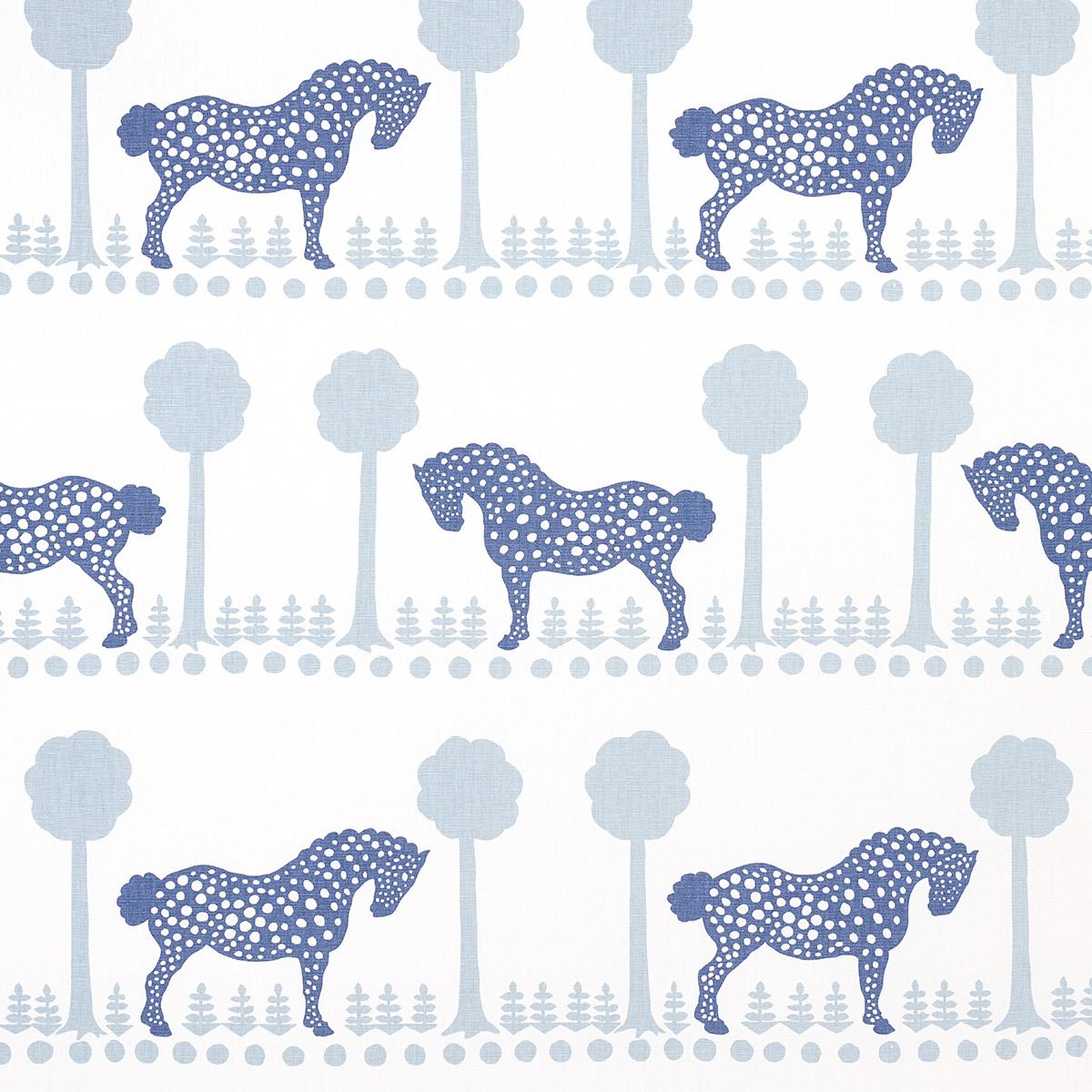 POLKA DOT PONY BLUE
