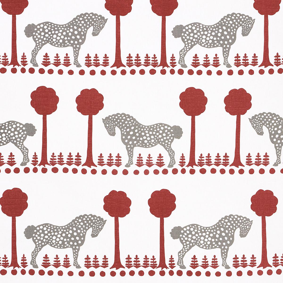 POLKA DOT PONY RED
