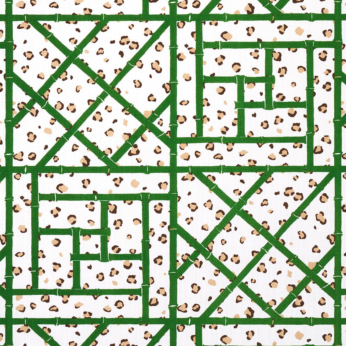 Schumacher FANCY BEAST INDOOR/ OUTDOOR SAFARI GREEN Fabric | Atlanta Fabrics