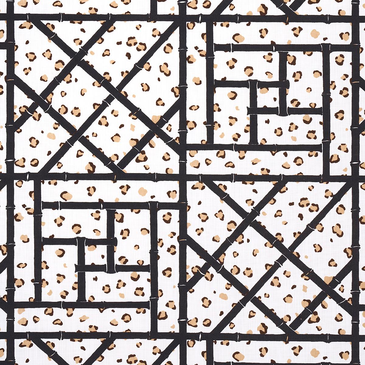Schumacher FANCY BEAST INDOOR/ OUTDOOR ONYX DESERT Fabric | Atlanta Fabrics